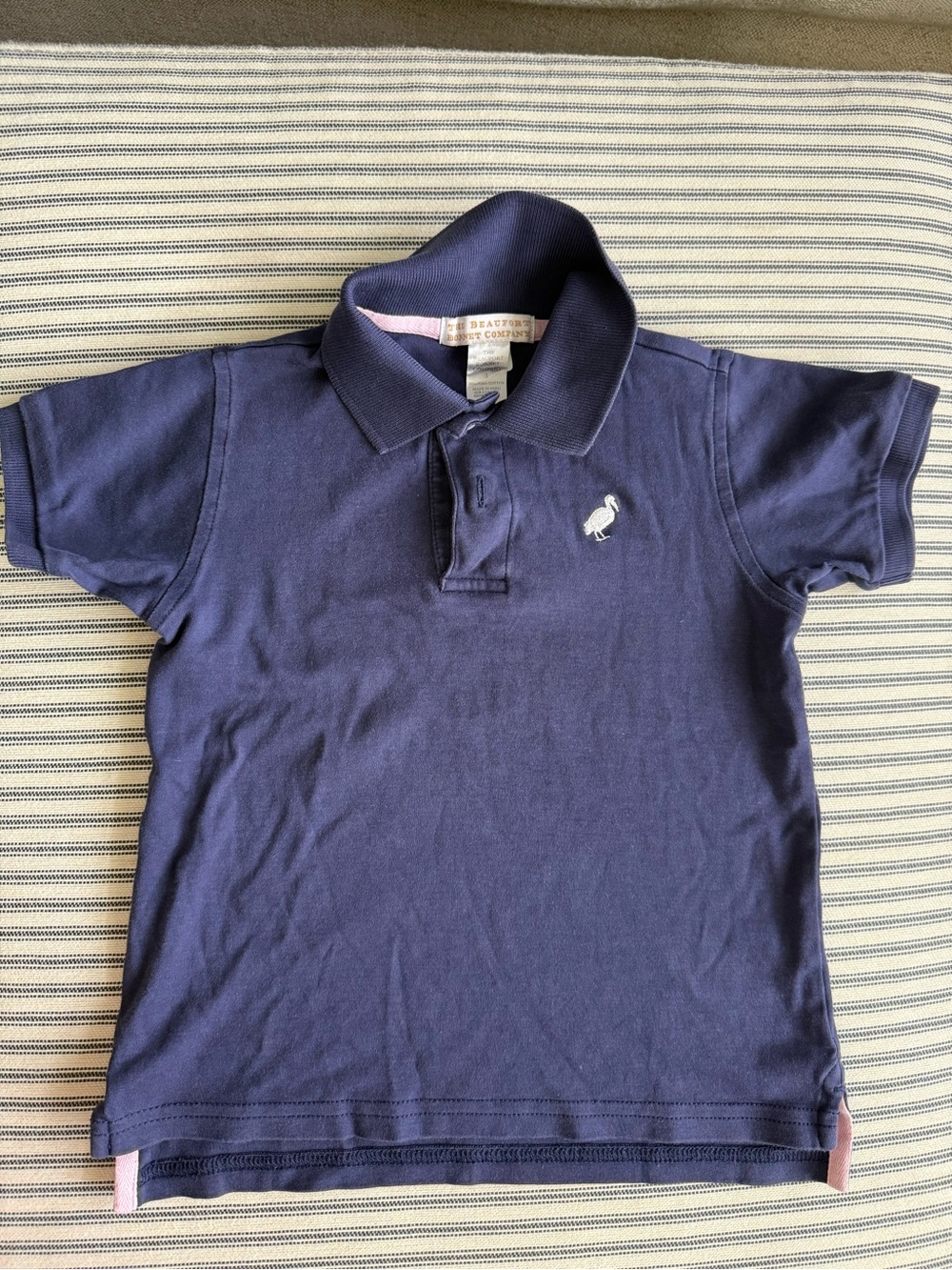 TBBC sir proper Polo Shirt with Embroidered Logo - navy with white pelican